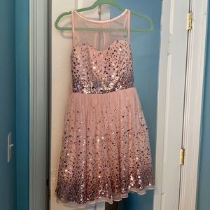 Light Pink Sparkly Ruby Rox Dress